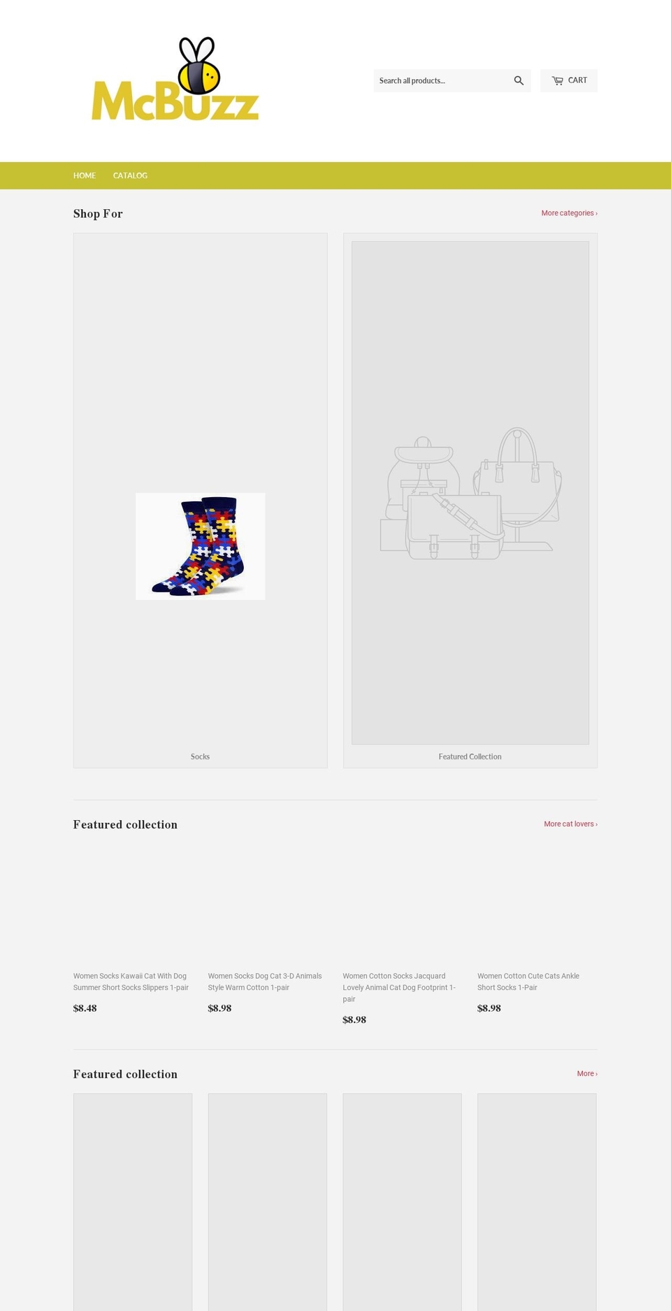 mcbuzz.net shopify website screenshot