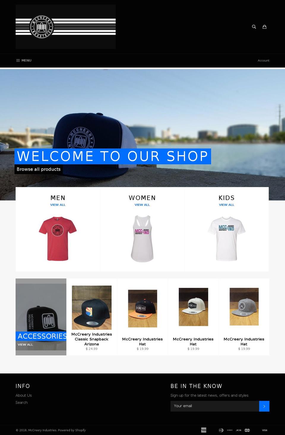 mcc-ind.com — Shopify storefront screenshot