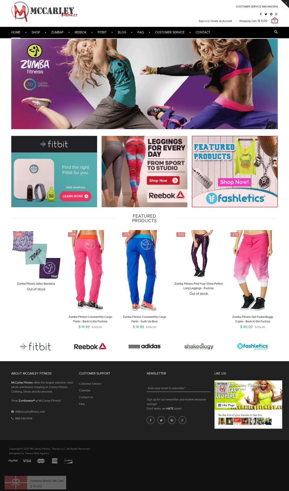 mccarley-fitness Shopify theme site example mccarleyfitness.com