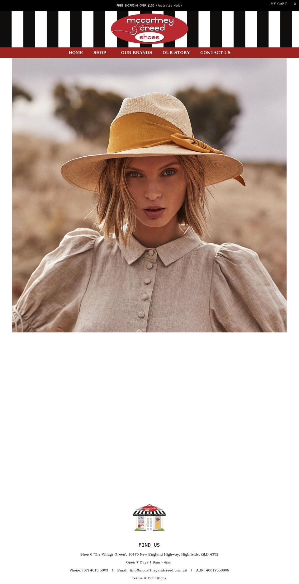 mccartneyandcreed.com.au shopify website screenshot