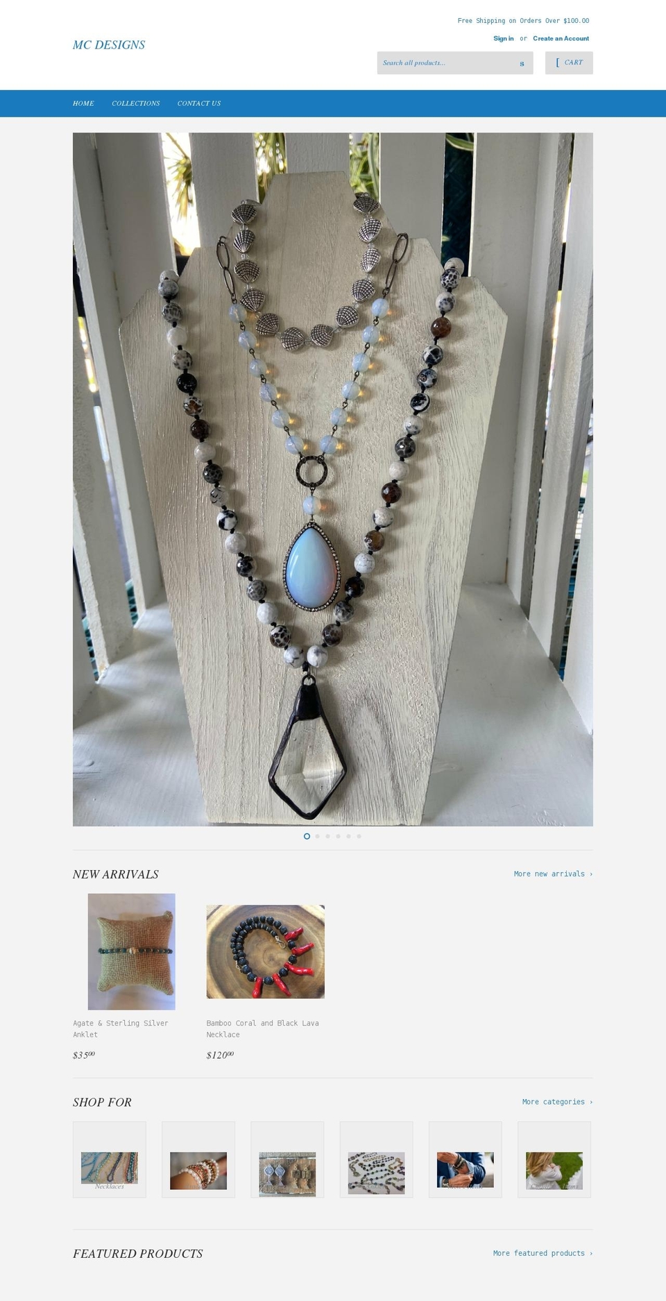 mcdesignsonline.com shopify website screenshot