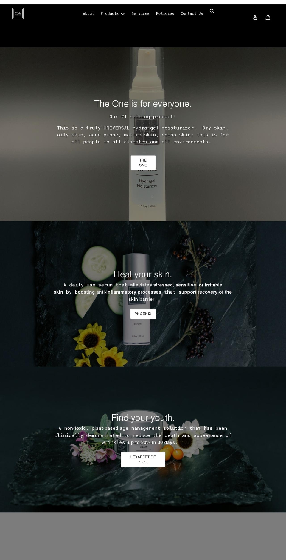mcesquared.com shopify website screenshot