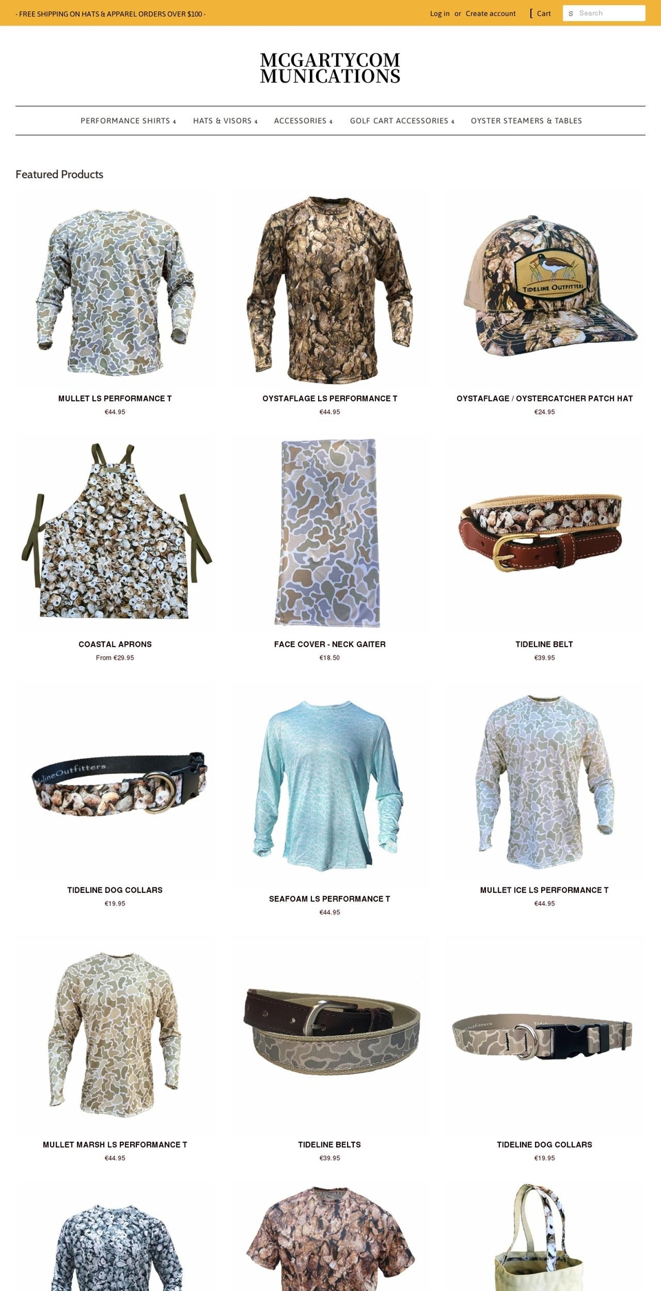 mcgartycommunications.com shopify website screenshot