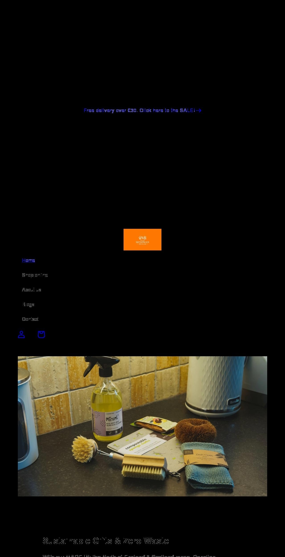 mcgowanrealm.co.uk shopify website screenshot