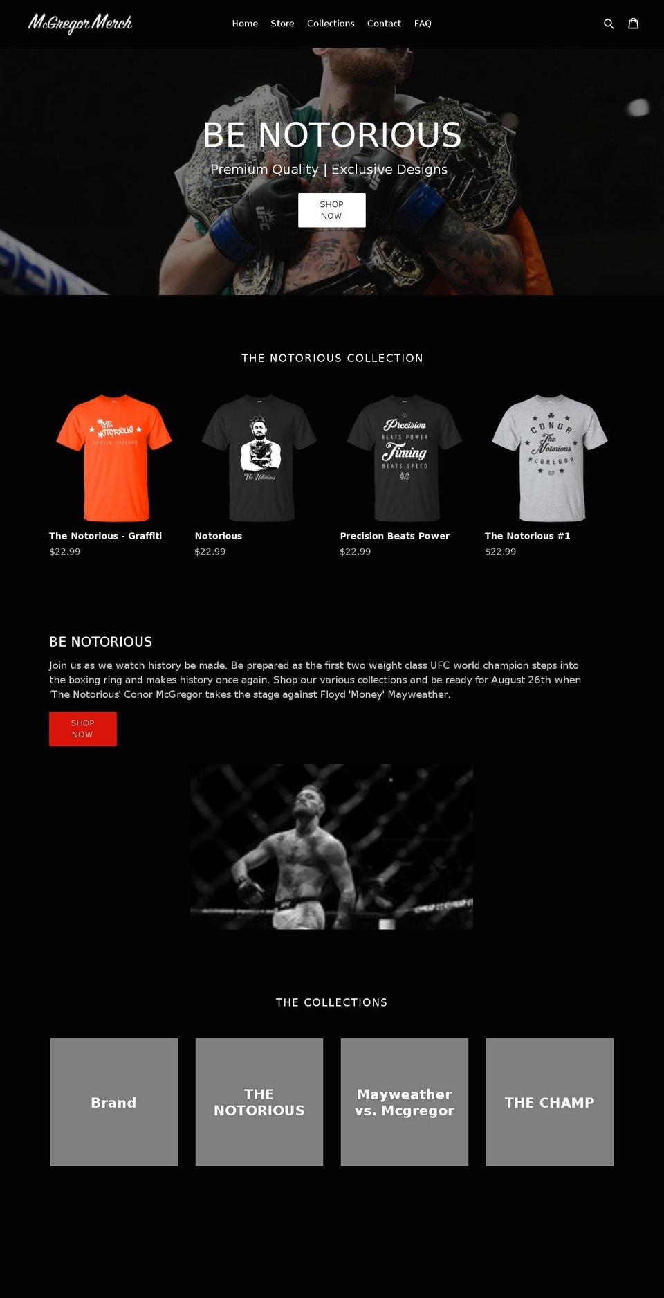 mcgregormerch.com — Shopify storefront screenshot