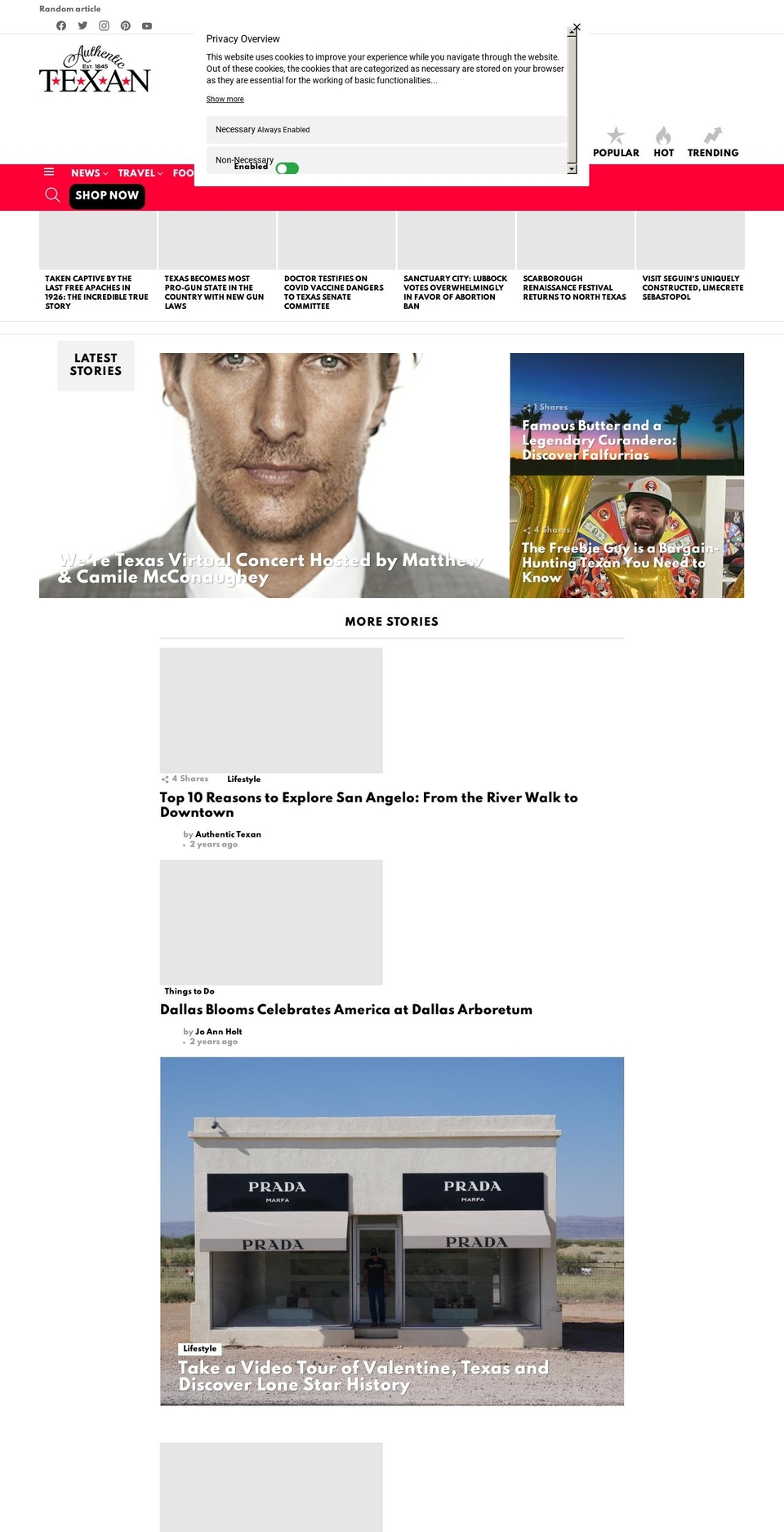 mcgregortx.com — Shopify storefront screenshot