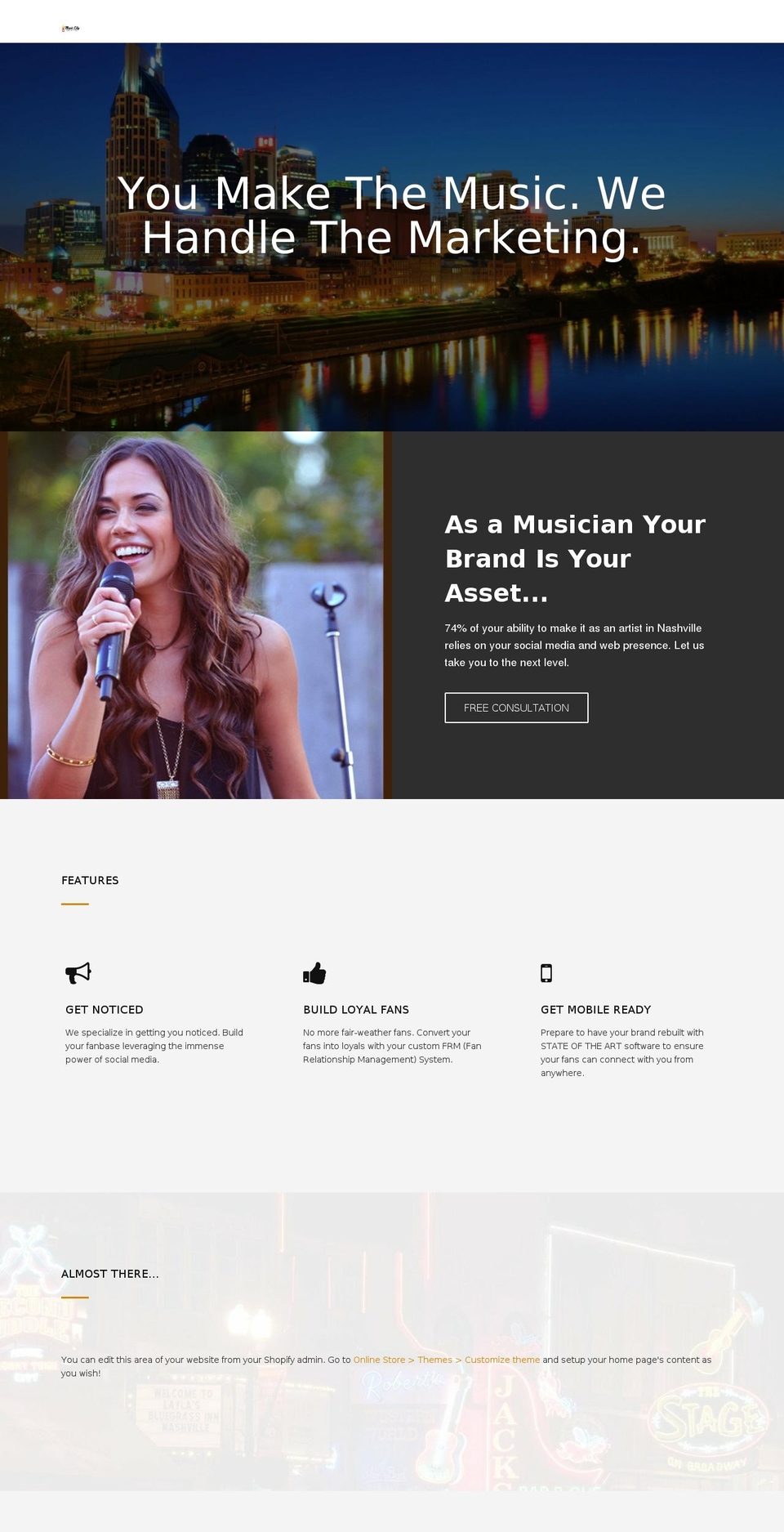 mcignite.com — Shopify storefront screenshot