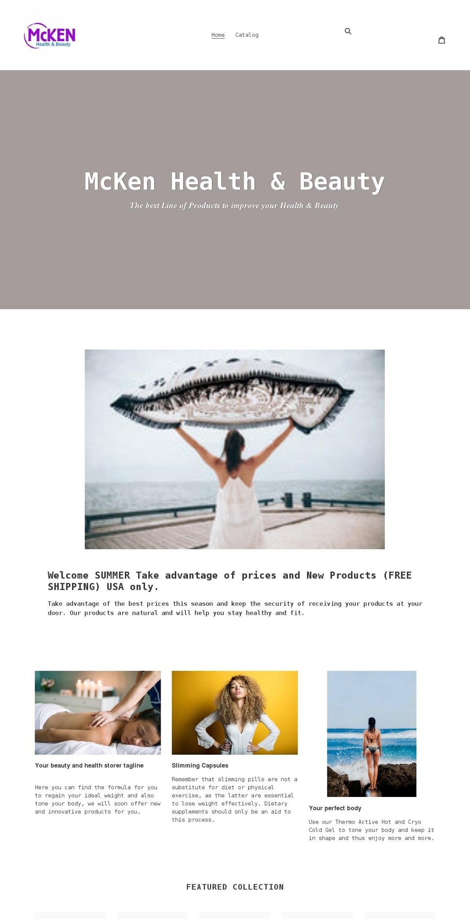 mckenhealthbeauty.com shopify website screenshot