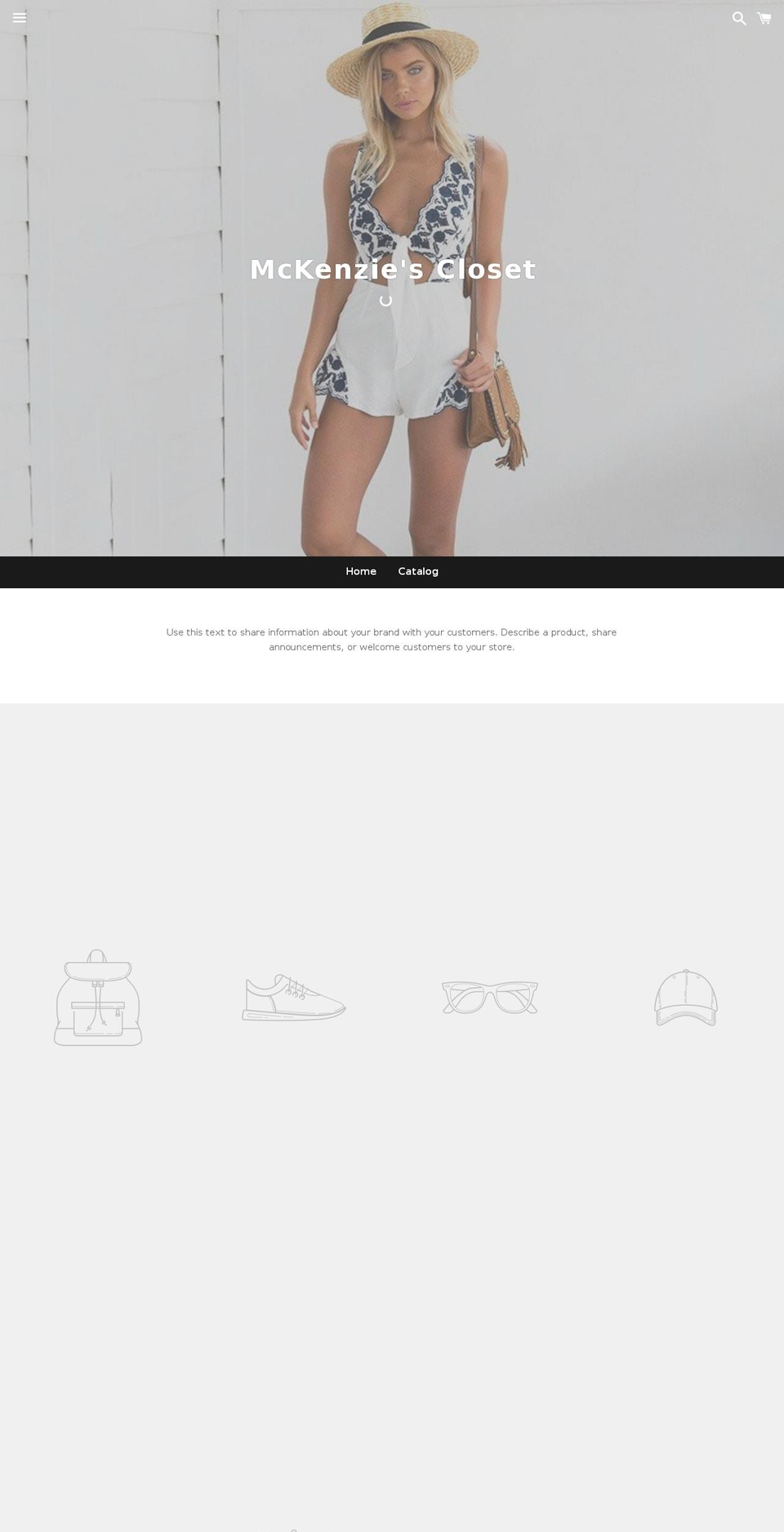 mckenziescloset.com — Shopify storefront screenshot