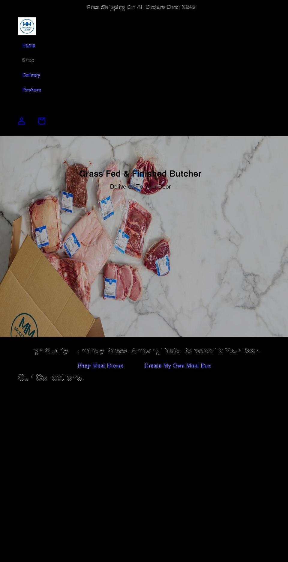 mckenziesmeats.com.au shopify website screenshot