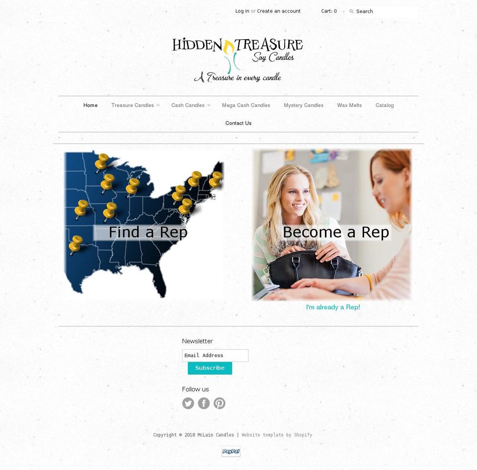 mclain-candles.myshopify.com shopify website screenshot