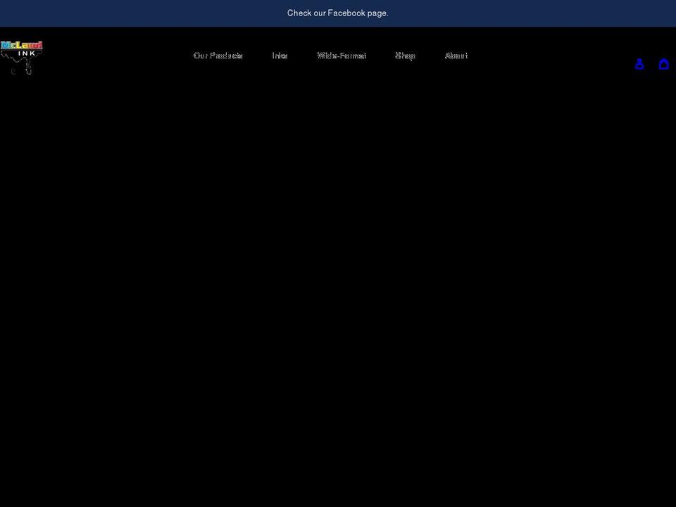 mclaudink.com shopify website screenshot