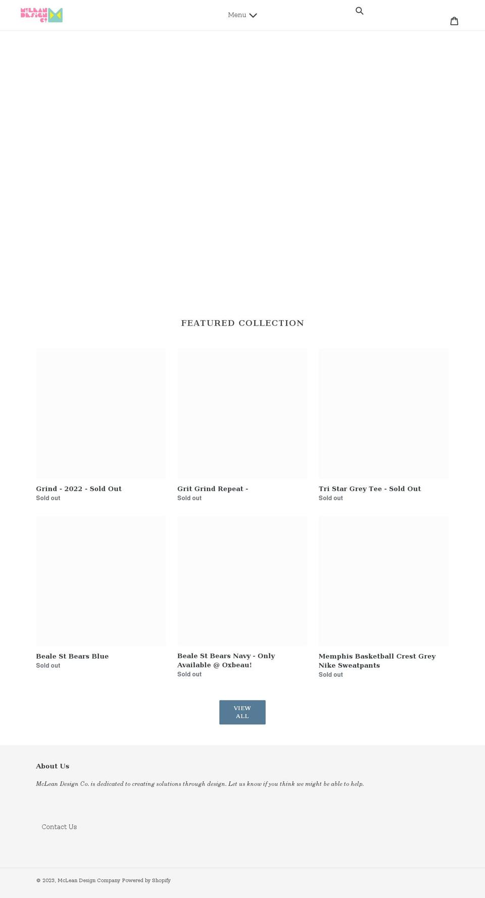 mcleandesignmemphis.com shopify website screenshot