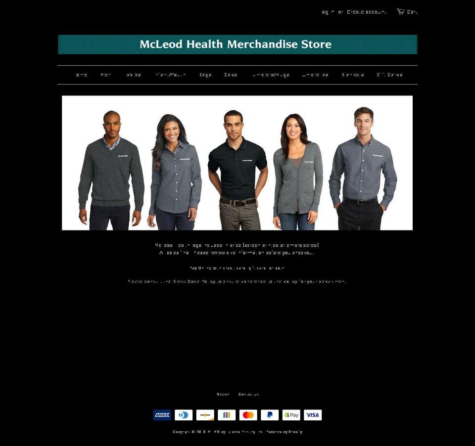 mcleodmerchandise.com — Shopify storefront screenshot