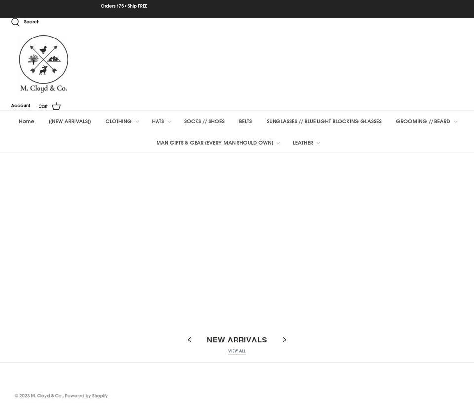 mcloydandco.com shopify website screenshot