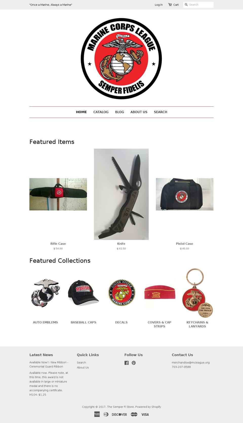 mclshipstore.com shopify website screenshot