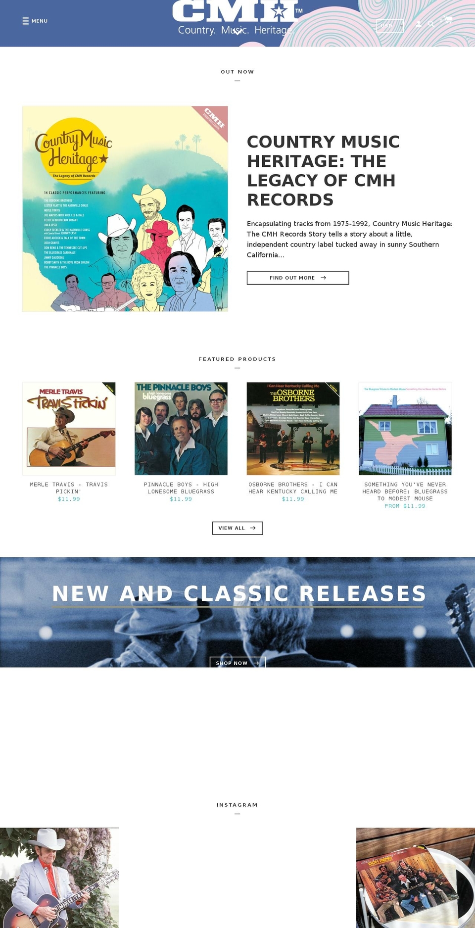 mcminnvillerecords.com — Shopify storefront screenshot