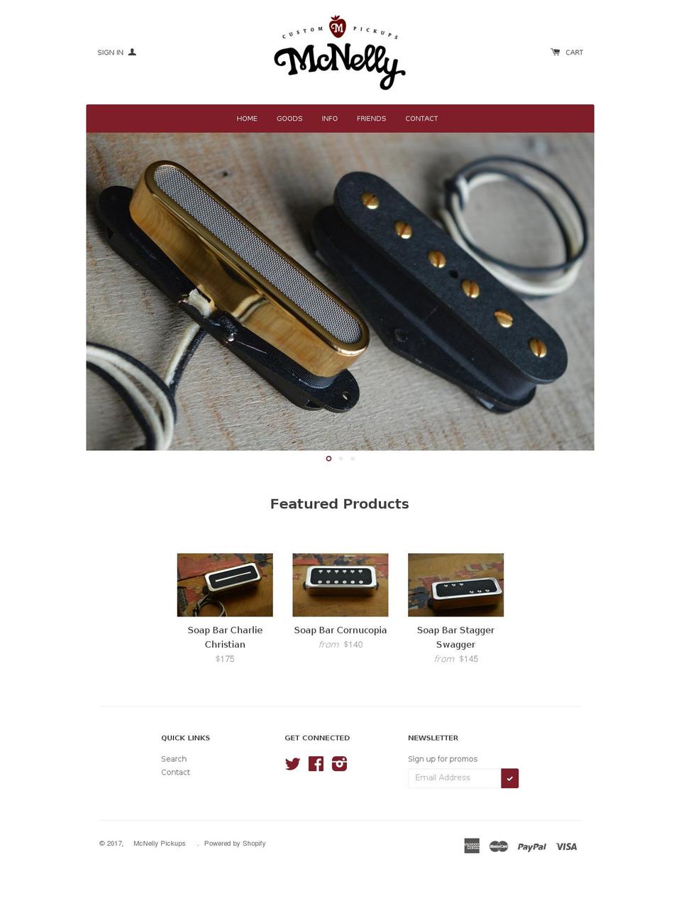 mcnellypickups.com shopify website screenshot