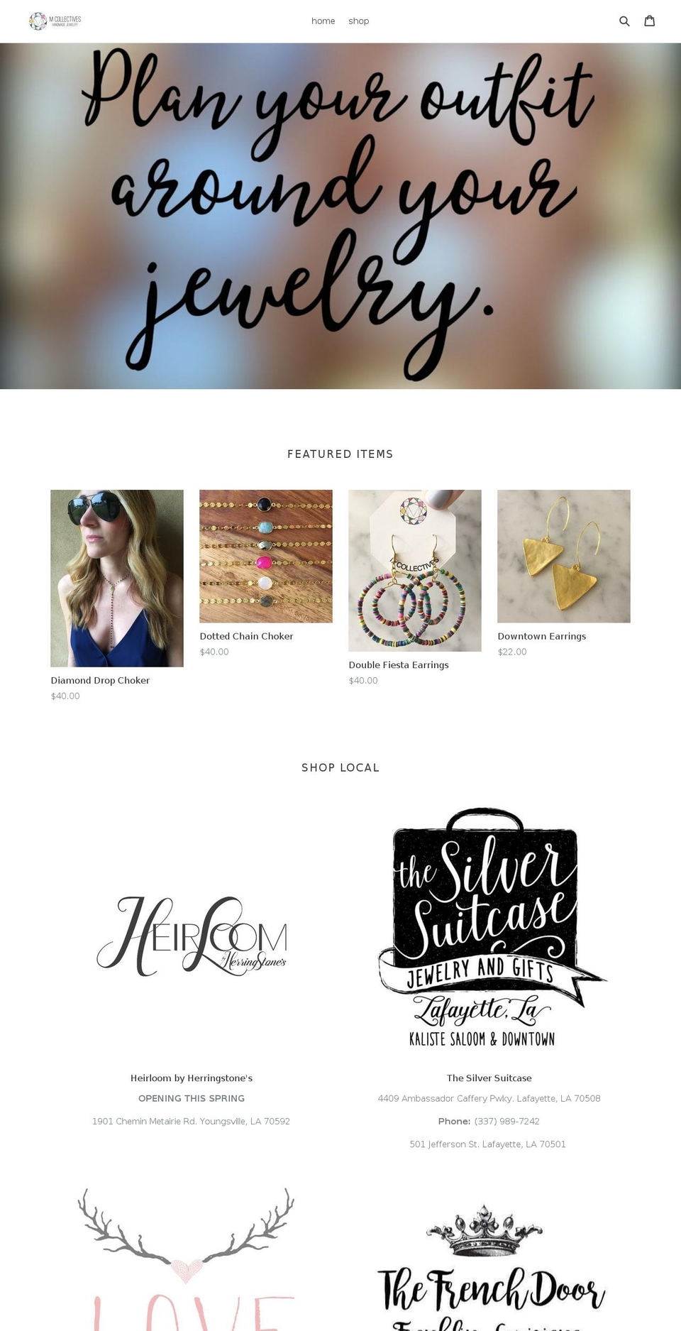 mcollectives.com shopify website screenshot