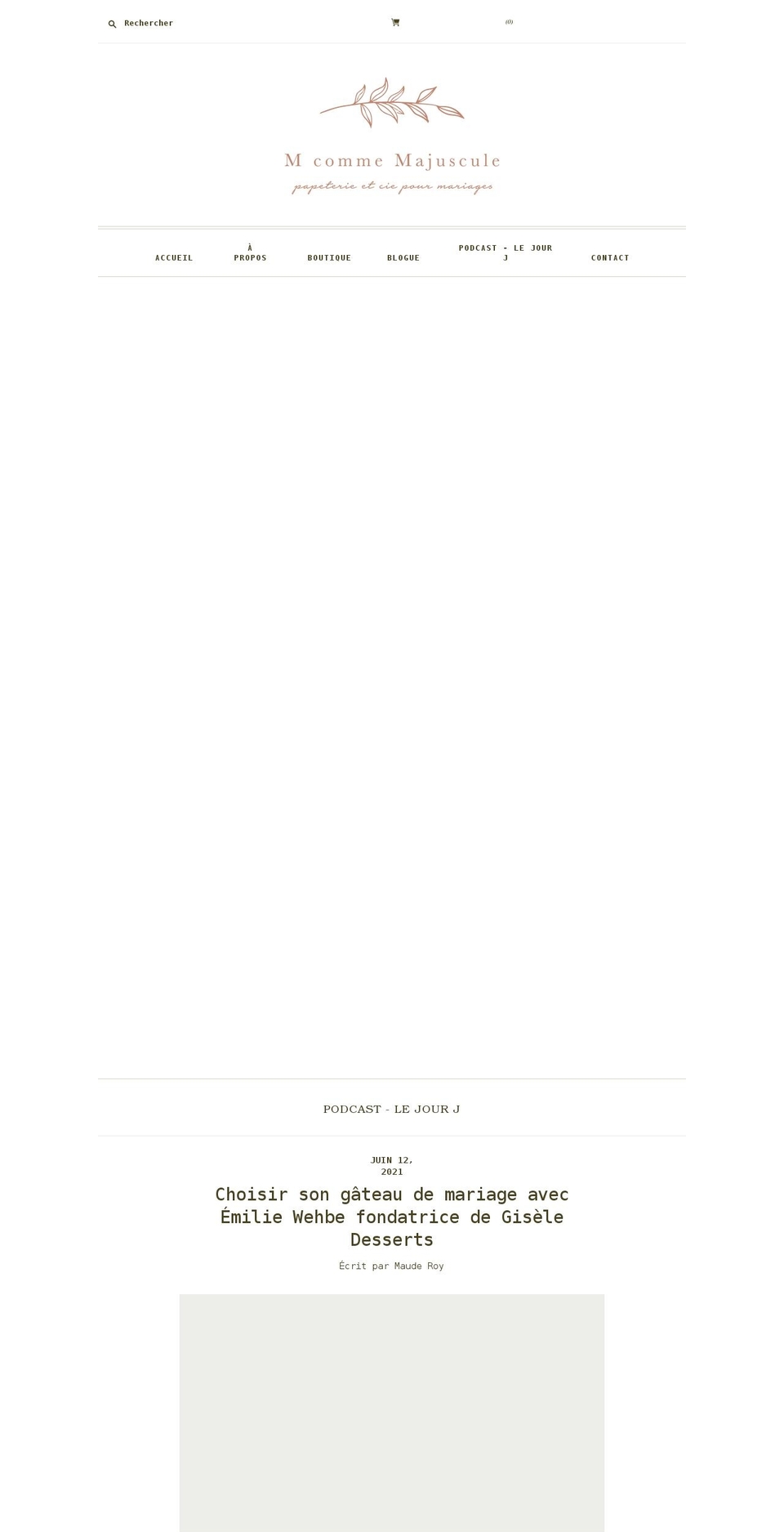 mcommemajuscule.com shopify website screenshot