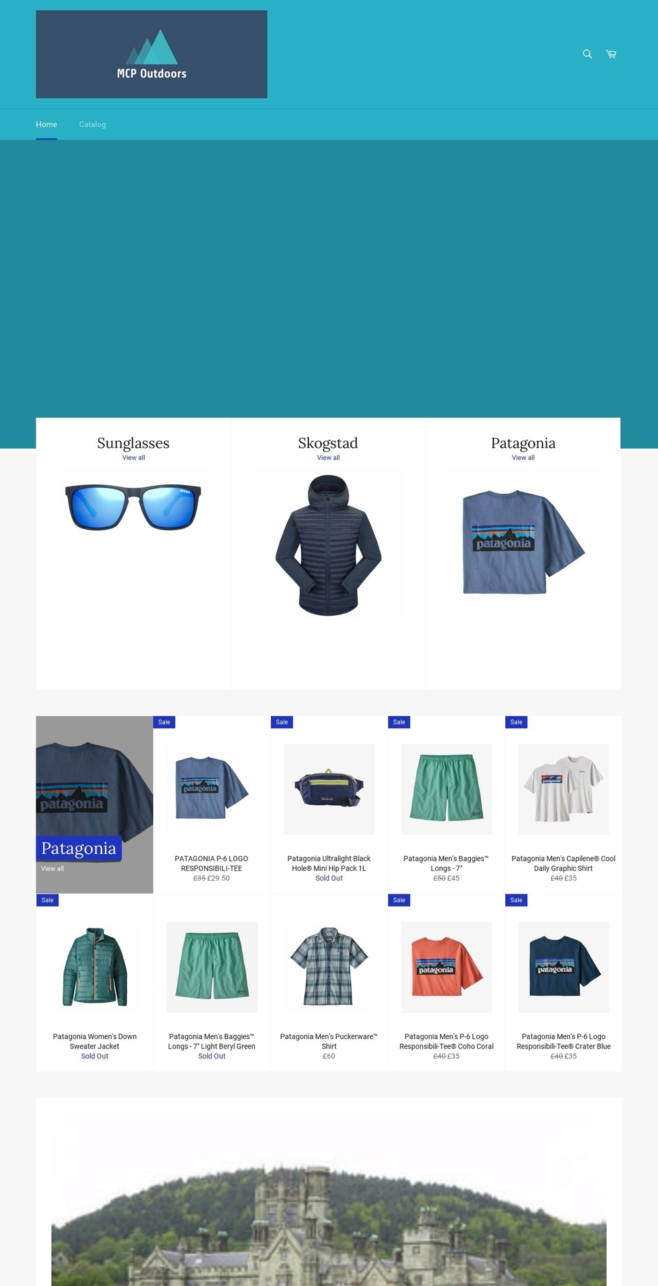 mcpoutdoors.co.uk shopify website screenshot