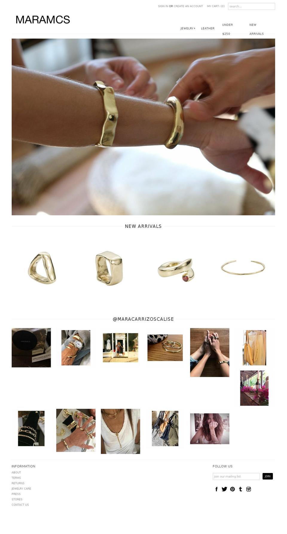 mcsjewelryny.com — Shopify storefront screenshot
