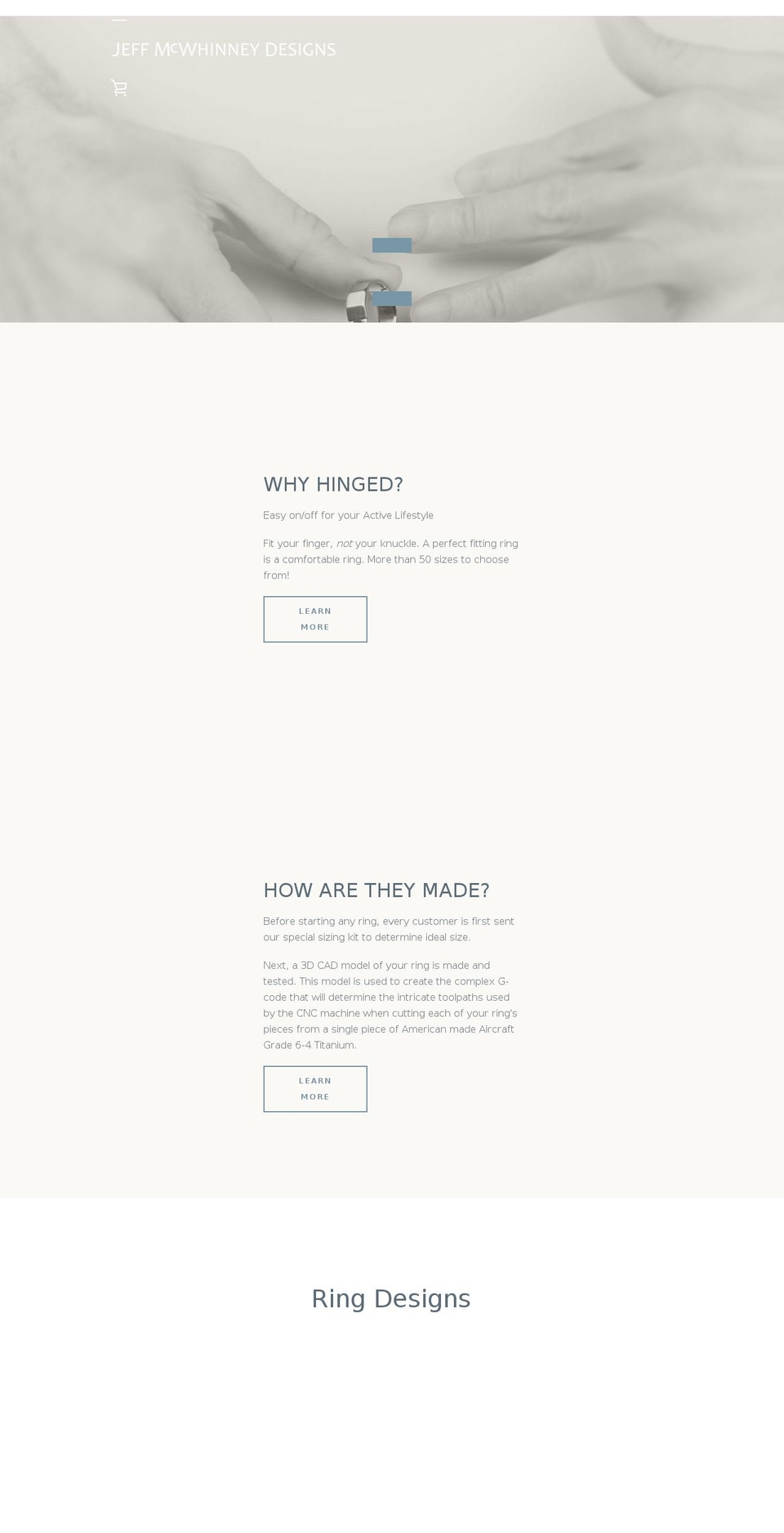 Copy of Narrative Shopify theme site example mcwhinneydesigns.com
