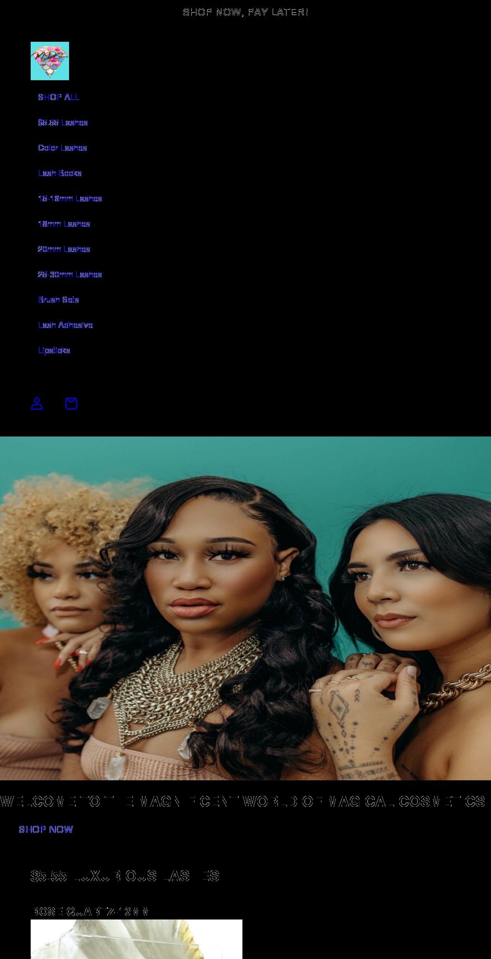 mdcbeautyco.com shopify website screenshot