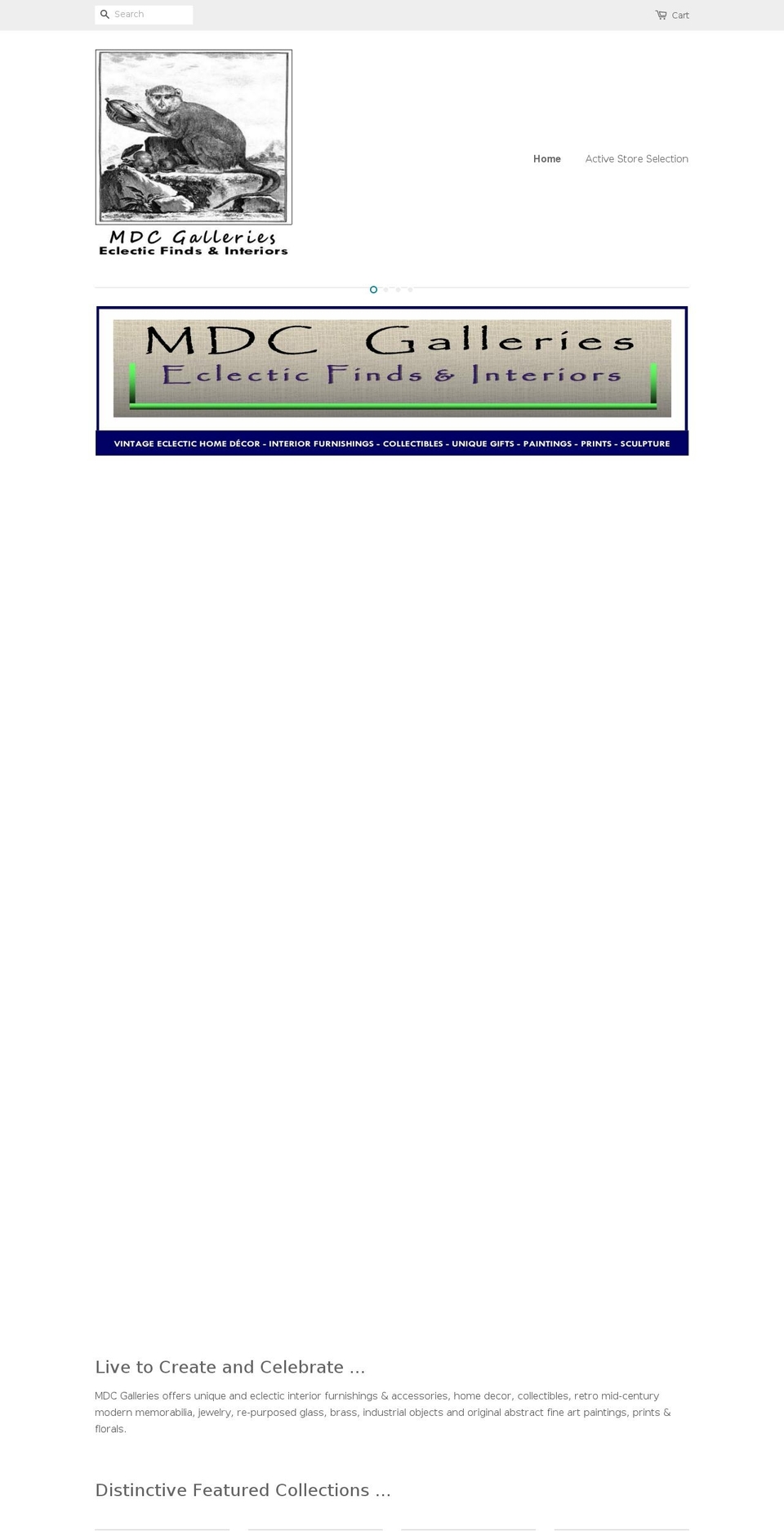 mdcgalleries.com — Shopify storefront screenshot