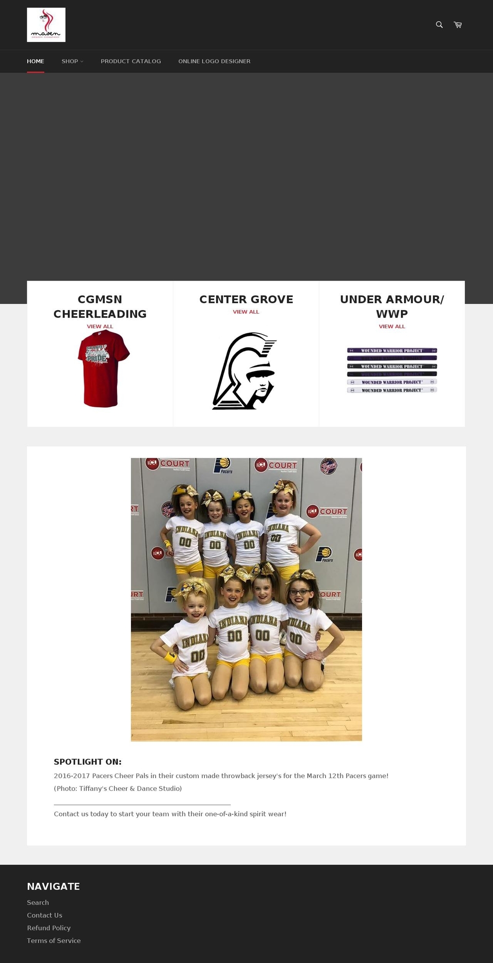 mdcshop.com shopify website screenshot