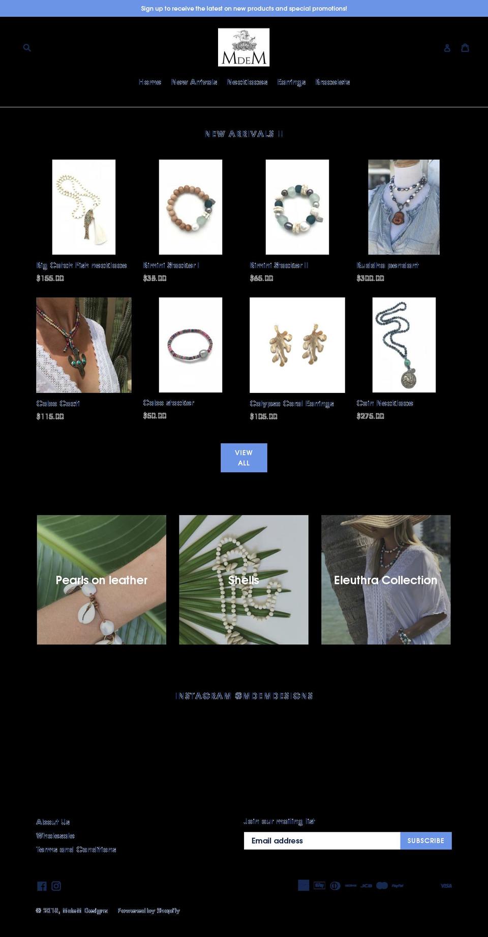 mdemdesign.com shopify website screenshot