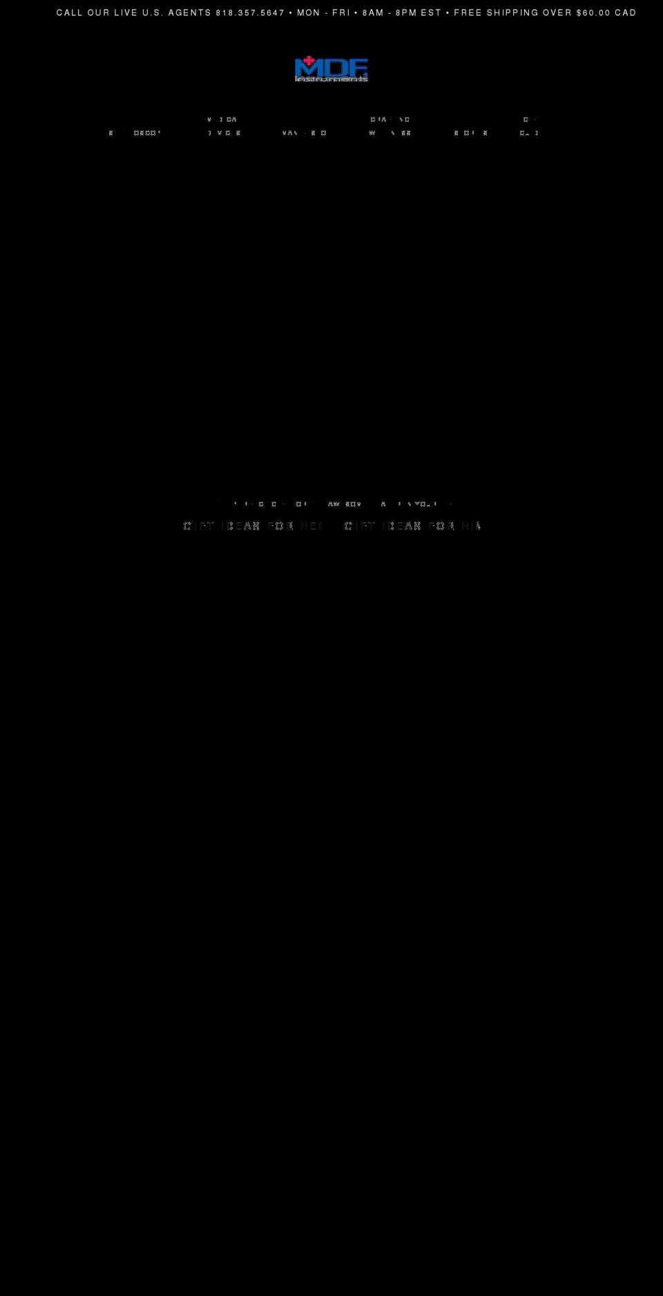 mdfinstruments.ca shopify website screenshot