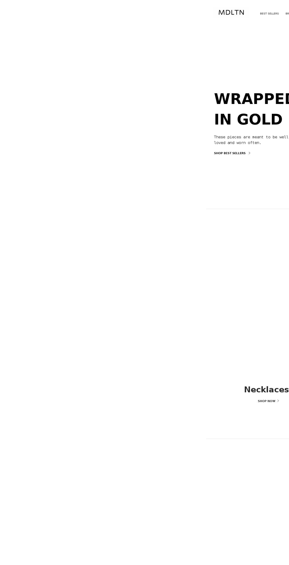 mdltn.com — Shopify storefront screenshot