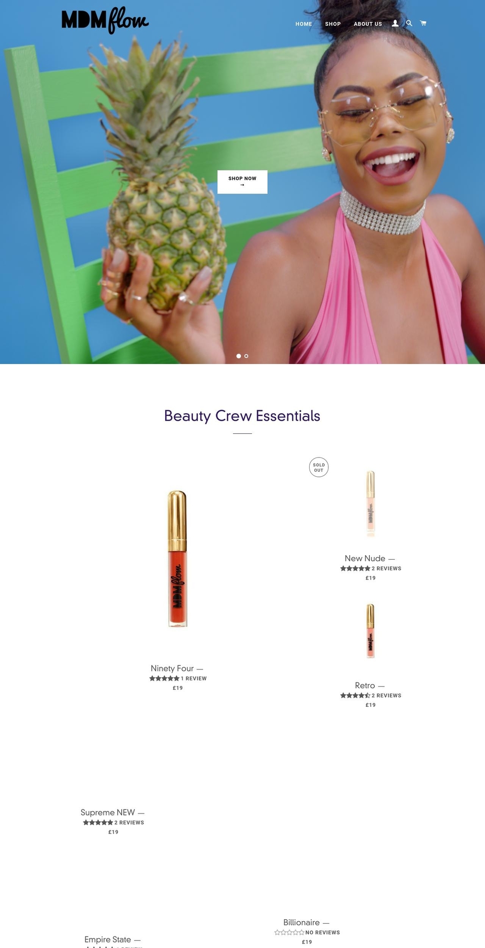 mdmflow.com shopify website screenshot