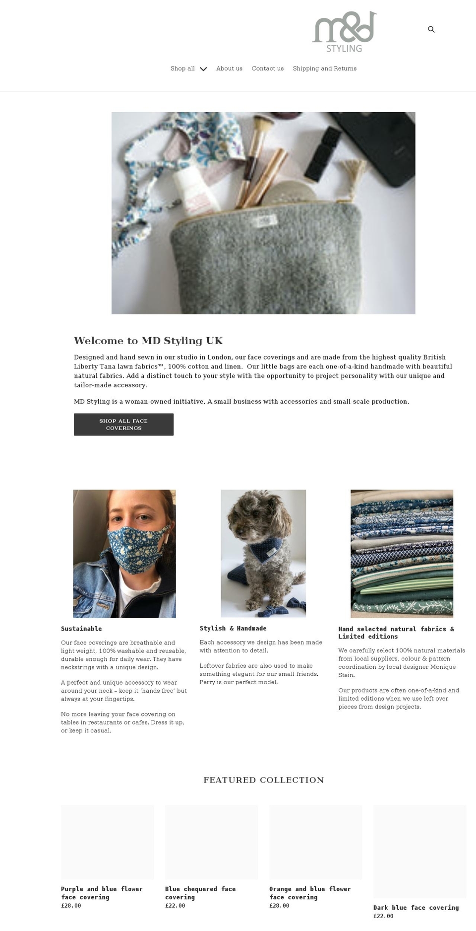 mdstyling.co.uk shopify website screenshot