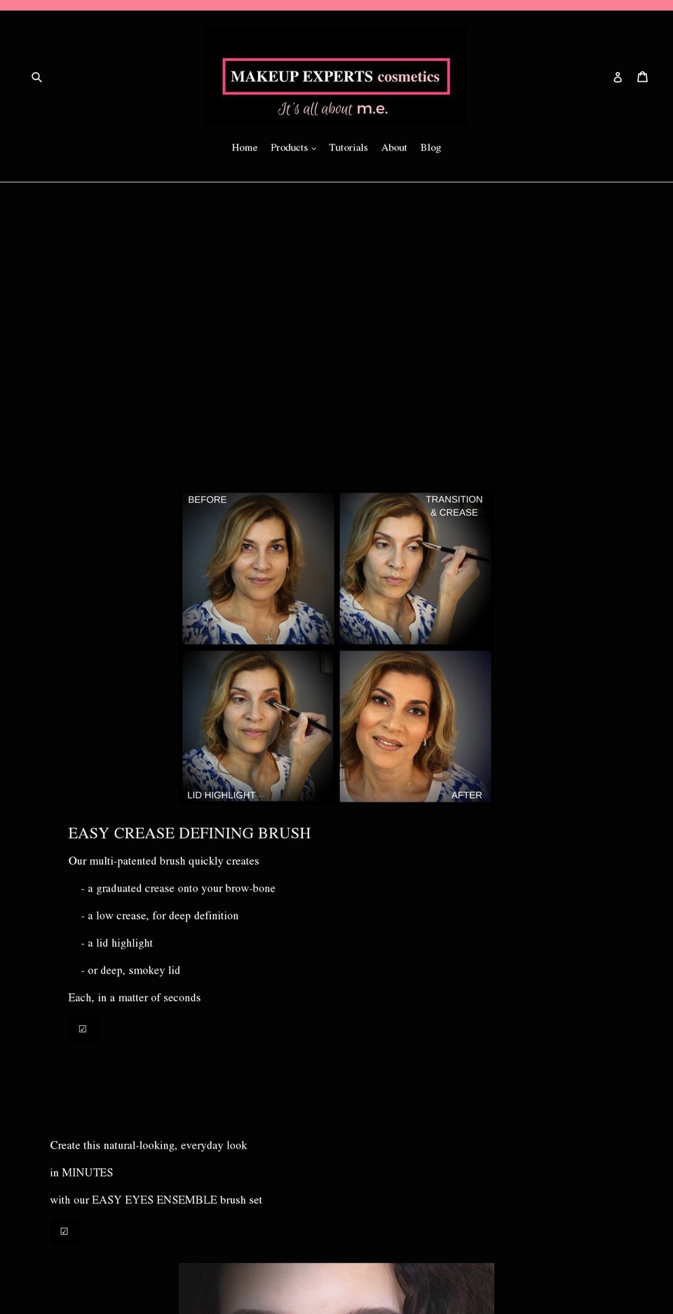 me-cosmetics.com — Shopify storefront screenshot