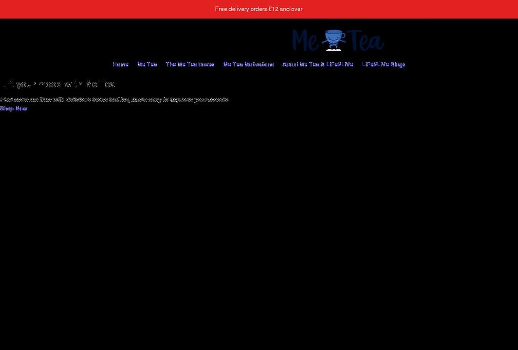 me-tea.co.uk shopify website screenshot