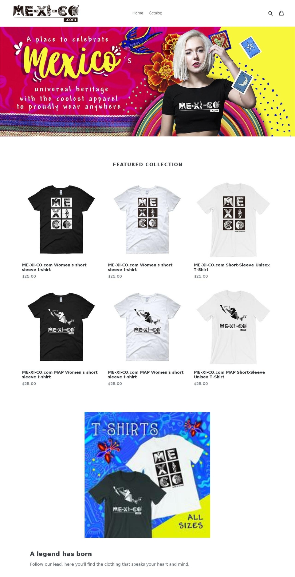 me-xi-co.com — Shopify storefront screenshot