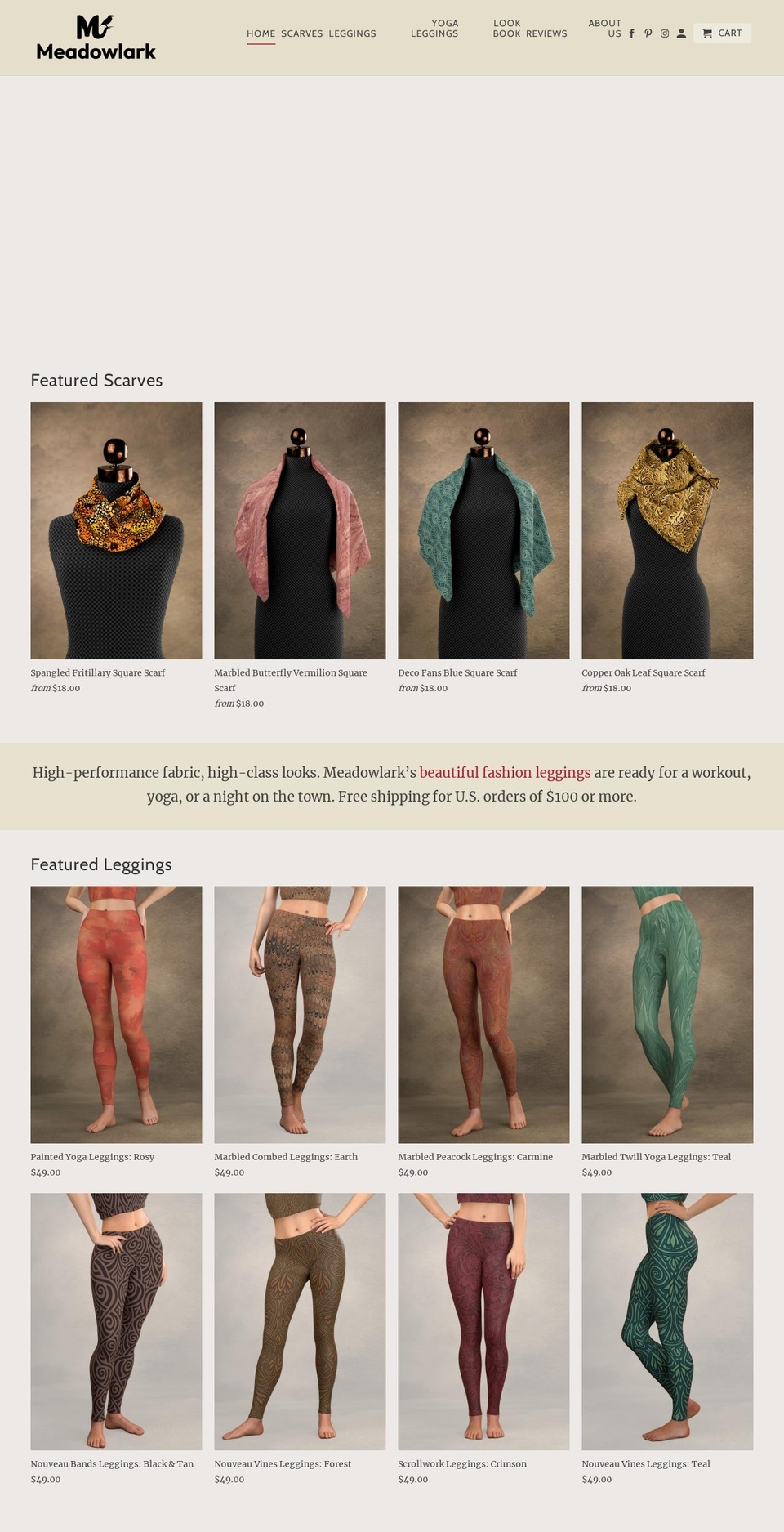meadowlarkclothing.com — Shopify storefront screenshot
