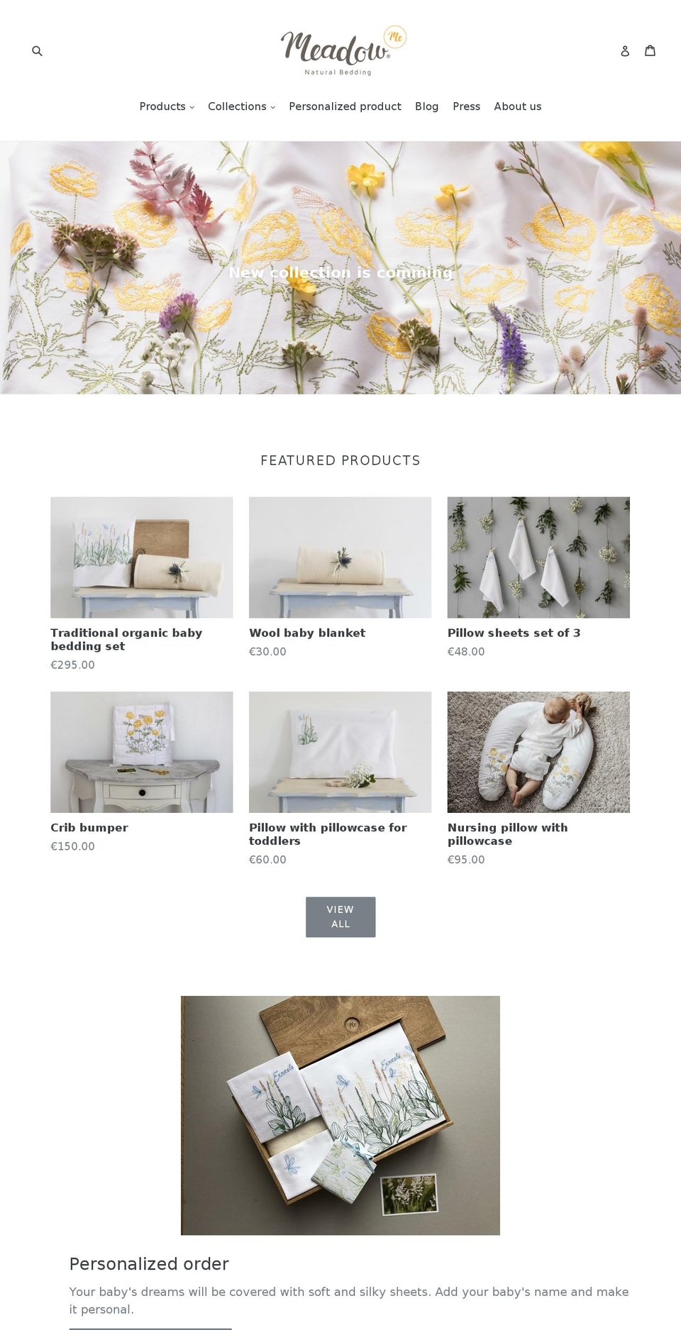 meadowme.com — Shopify storefront screenshot