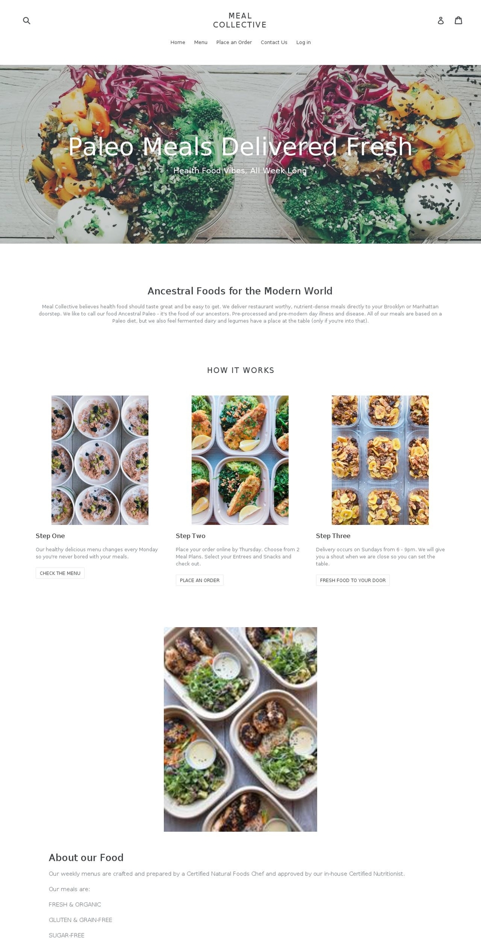 mealcollective.com shopify website screenshot