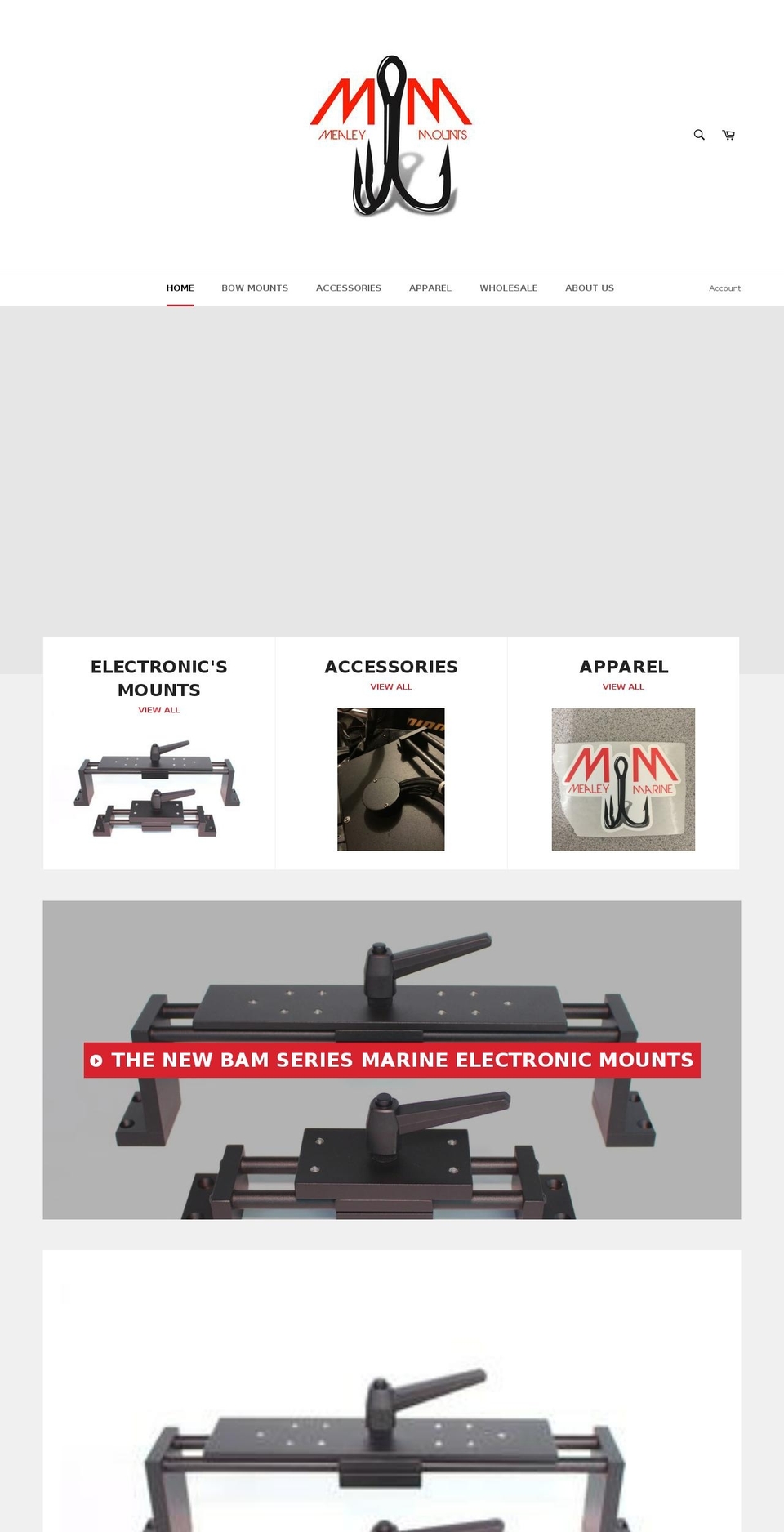 mealeymarine.com — Shopify storefront screenshot