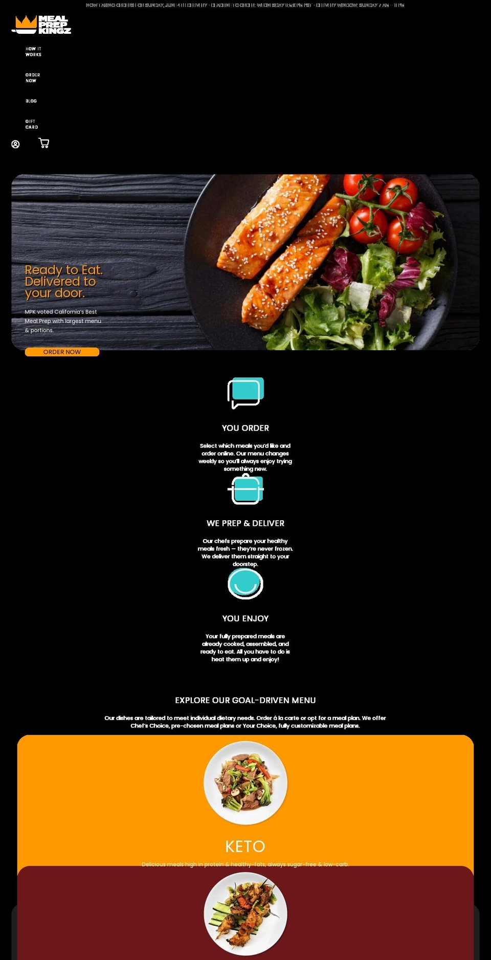 mealprepkingz.com shopify website screenshot