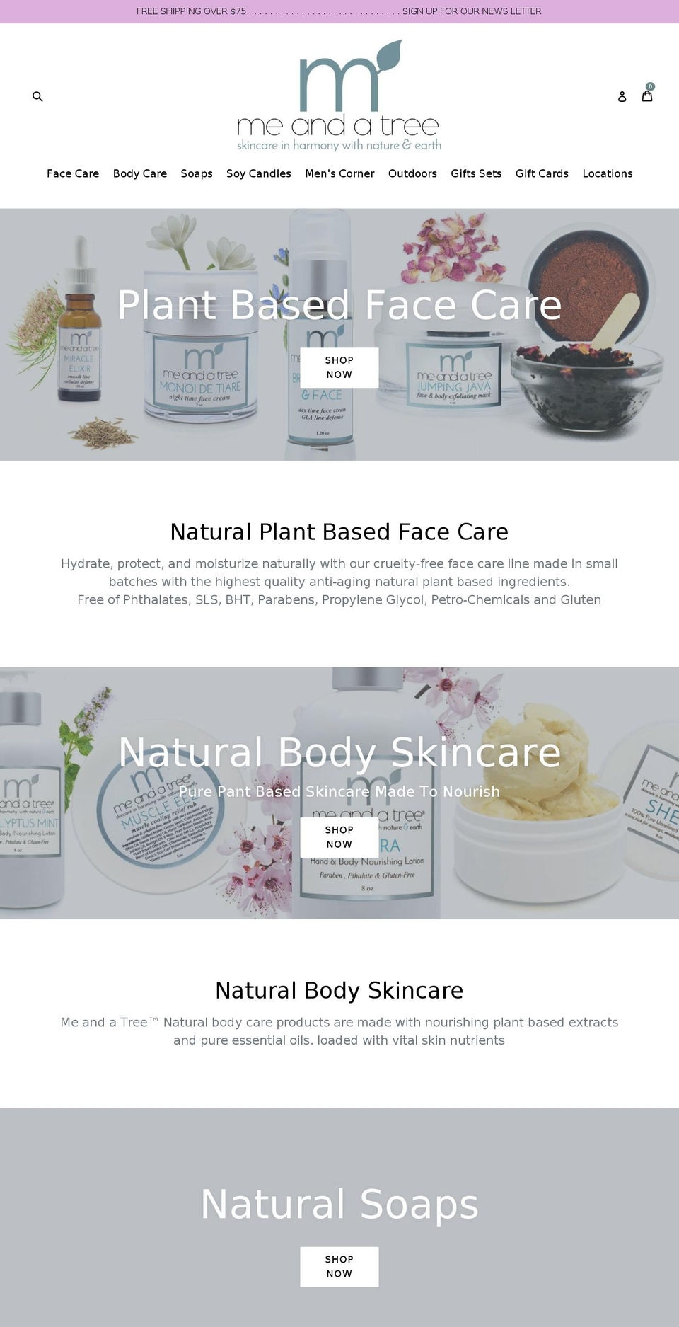 meandatree.net shopify website screenshot