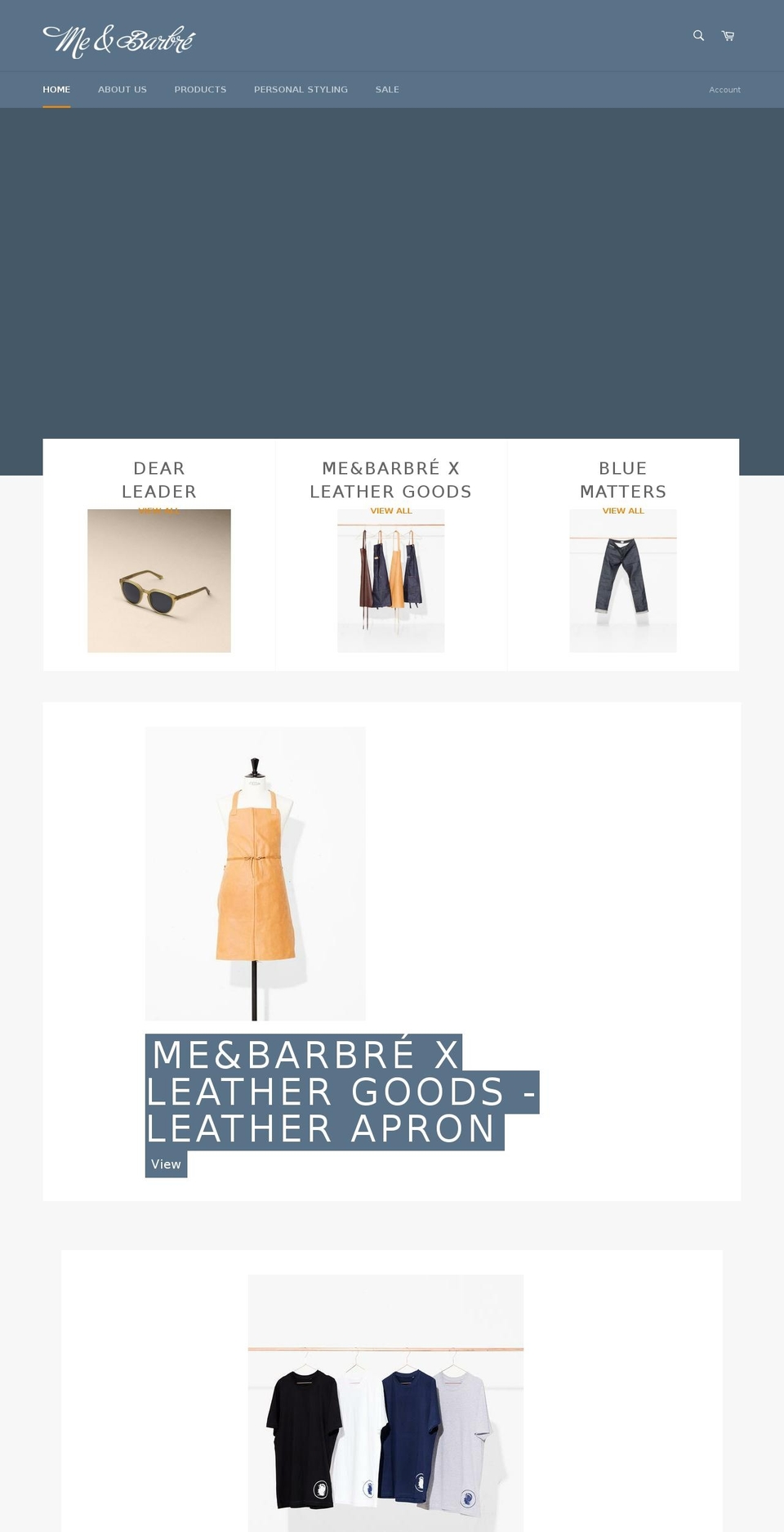 meandbarbre.com — Shopify storefront screenshot