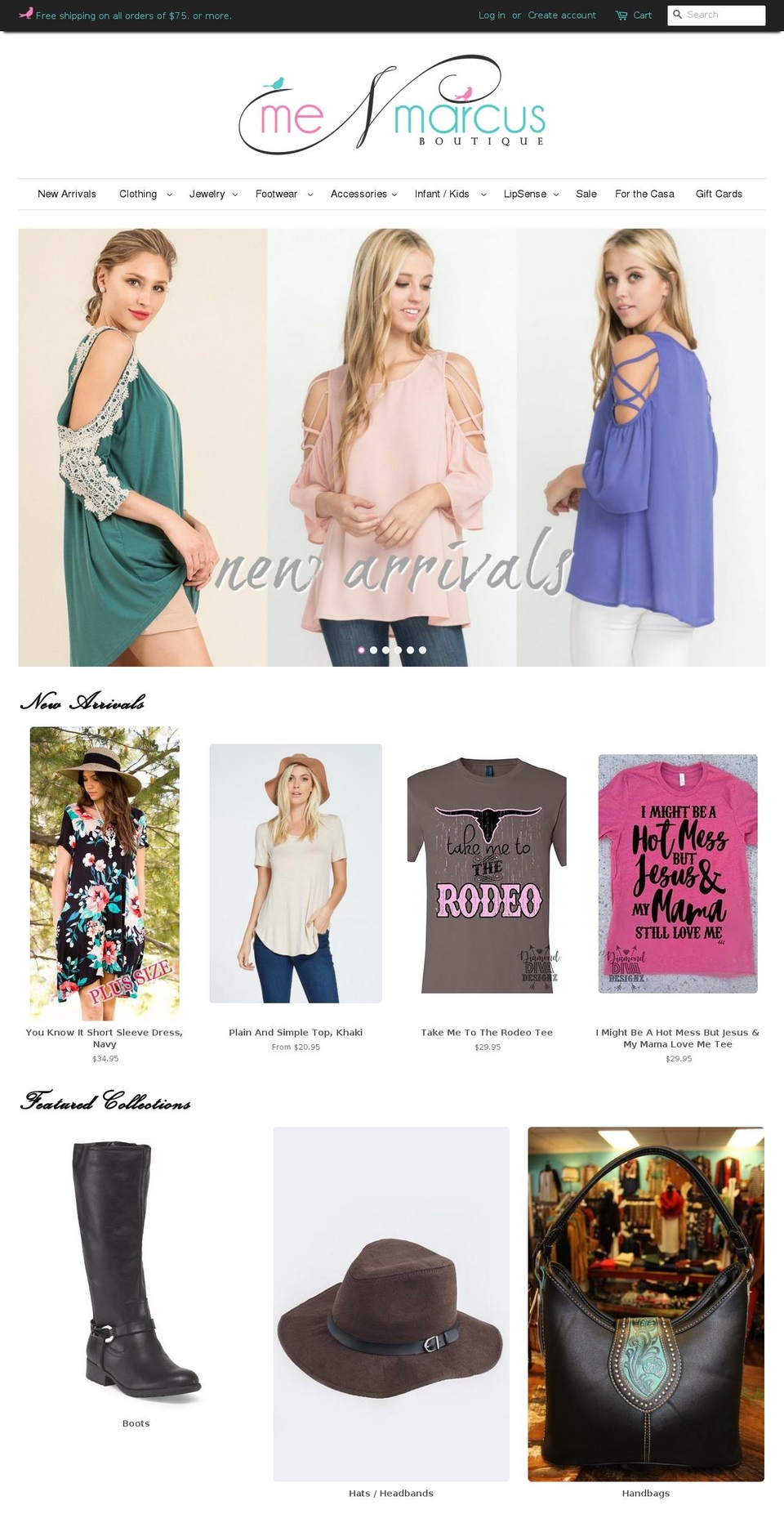 meandmarcus.com shopify website screenshot