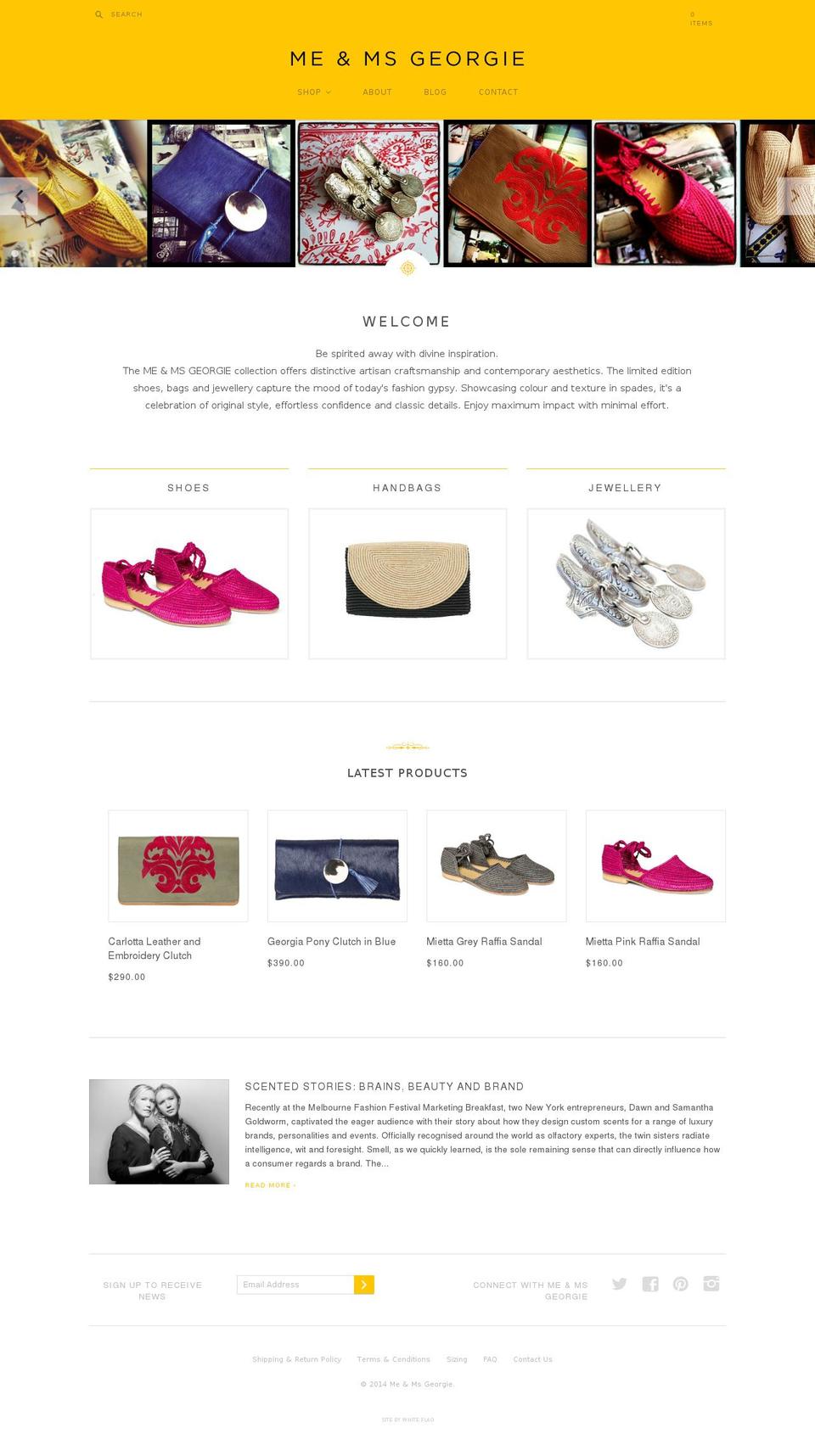 meandmsgeorgie.com shopify website screenshot