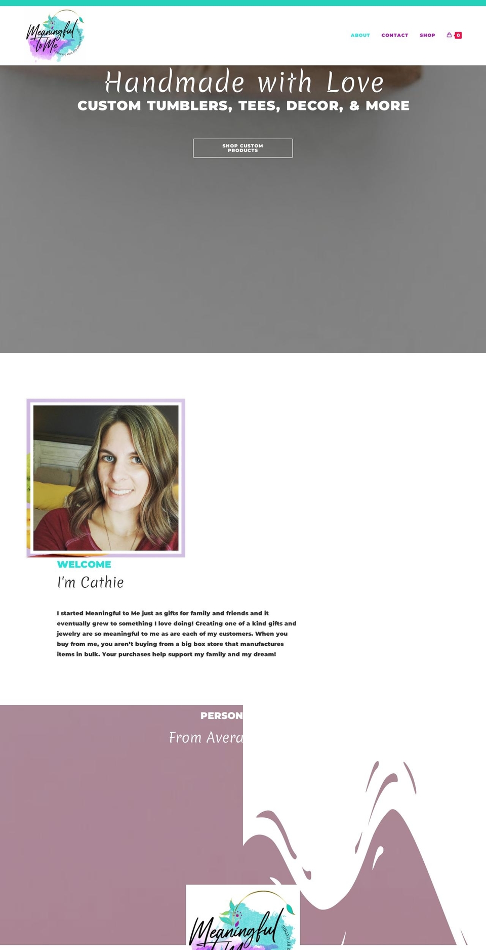 meaningful2me.com shopify website screenshot