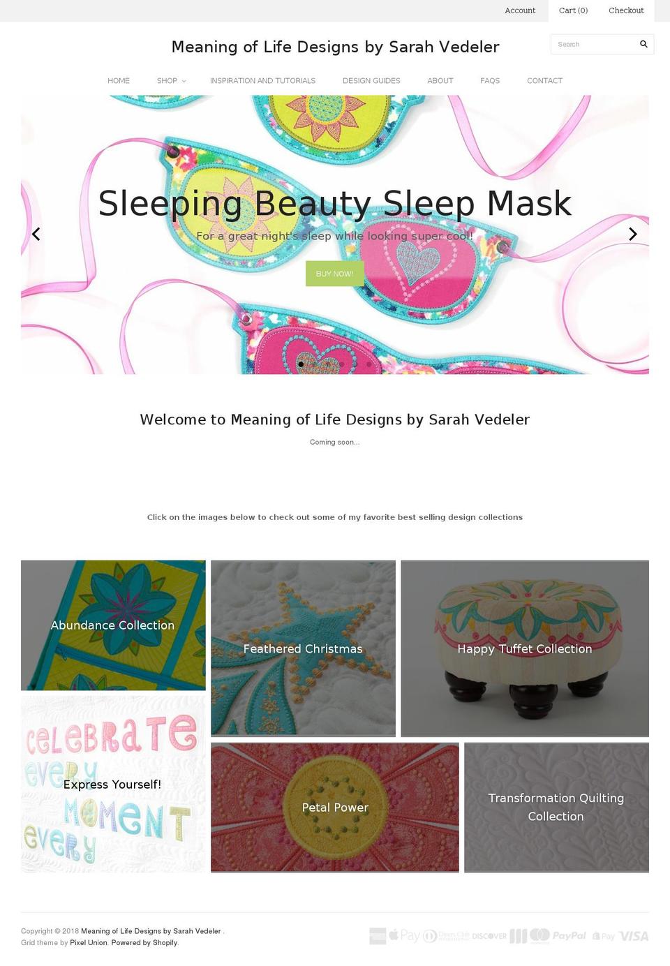 meaningoflifedesigns.com — Shopify storefront screenshot