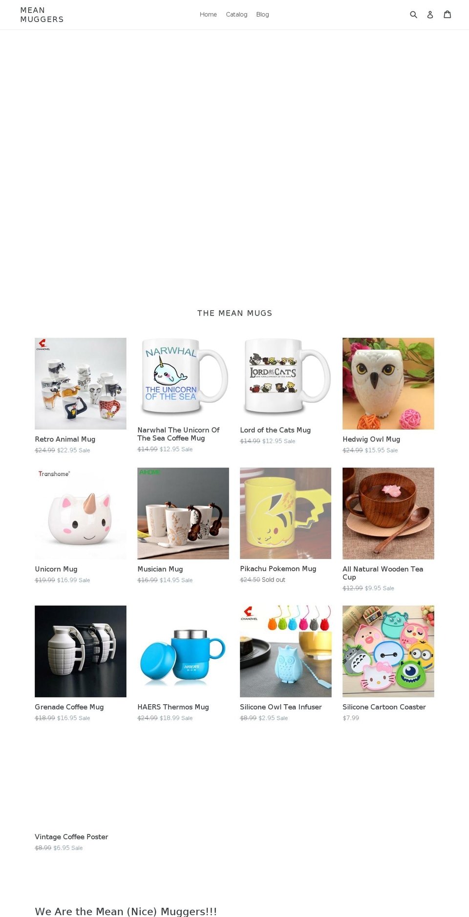 meanmuggers.com shopify website screenshot